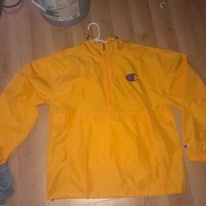 Yellow champion windbreaker